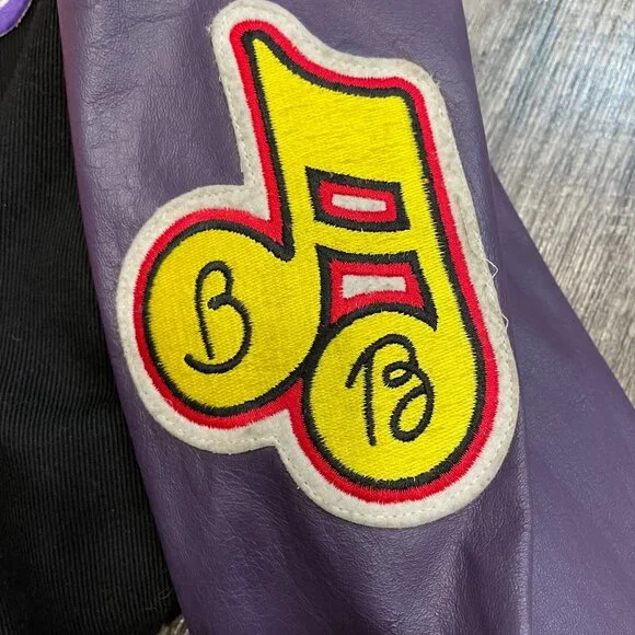 Vintage Betty Boop Leather Letterman’s Patched Jacket Jeff Hamilton L Rare